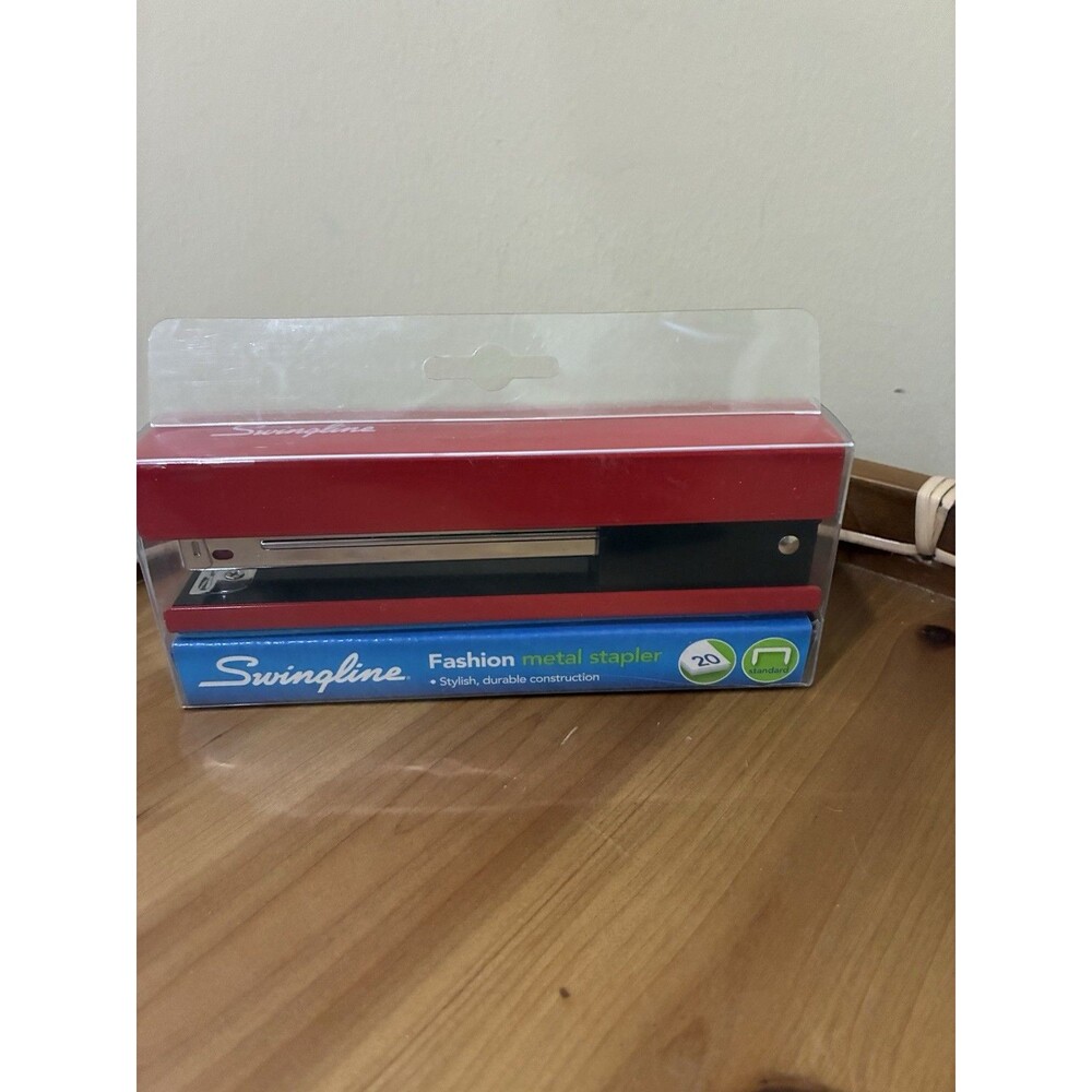 Vintage Swingline Metal Fashion Stapler NEW RED